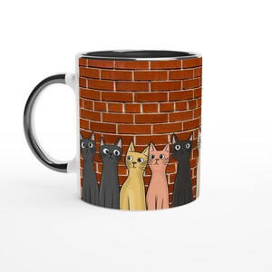 Cute Cats Mug - 11oz Ceramic Cup - Perfect Gift for Cat Lovers