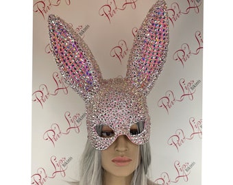 Swarovski Bunny Mask Available Colours Pink White Red Black