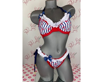 Swarovski Sailor Anchor Bra Bikini Pinklips