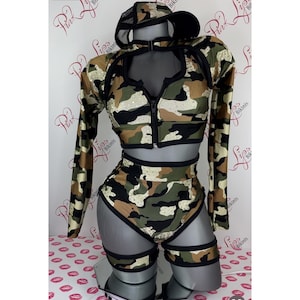 sexy army suit Sexy Women's Special Op Paratrooper Costume main image 1