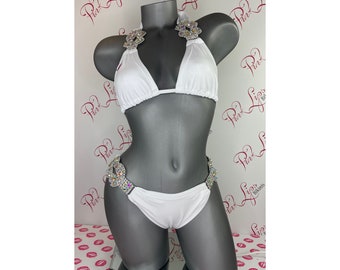 Swarovski Bling Bikini White