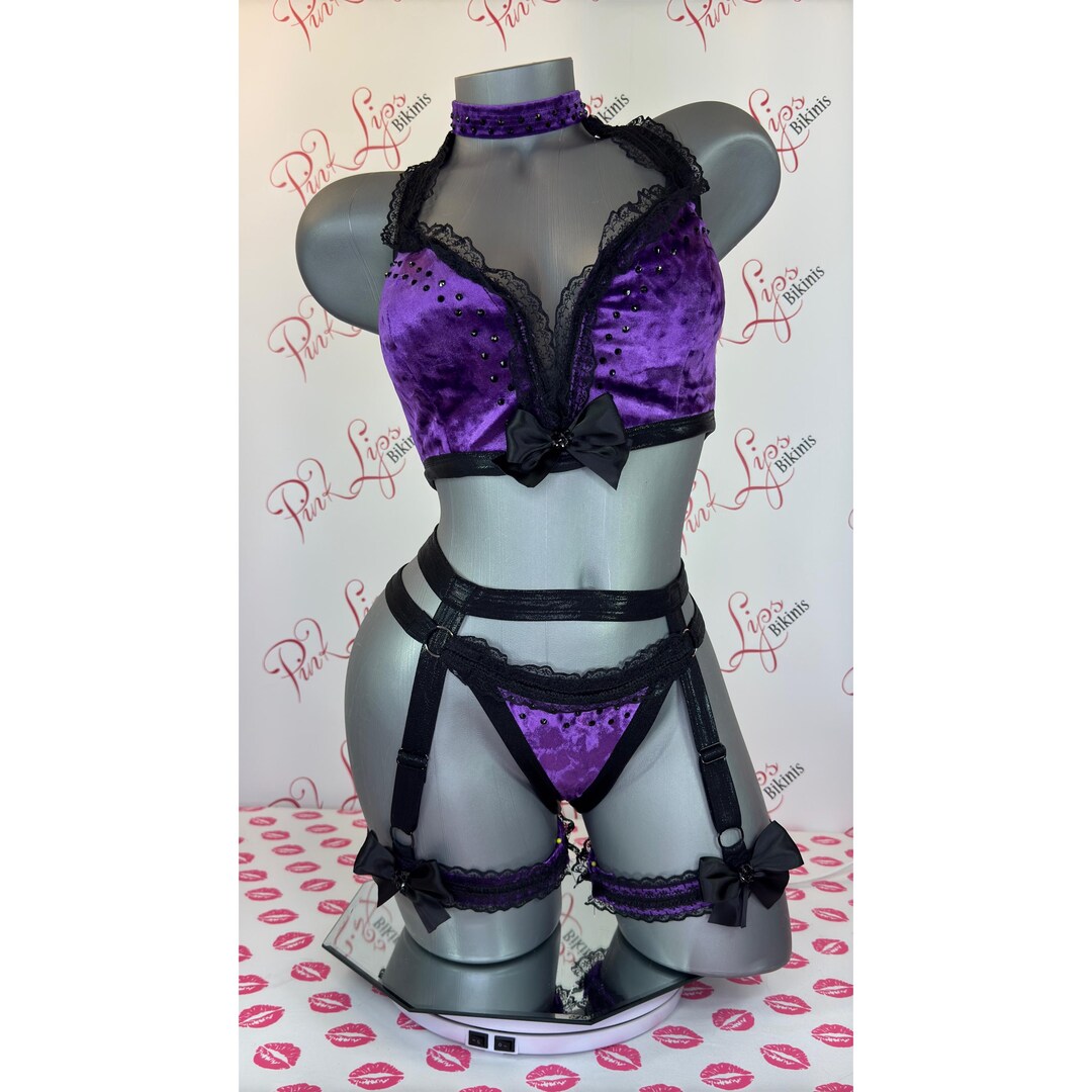 Purple Velvet Bra