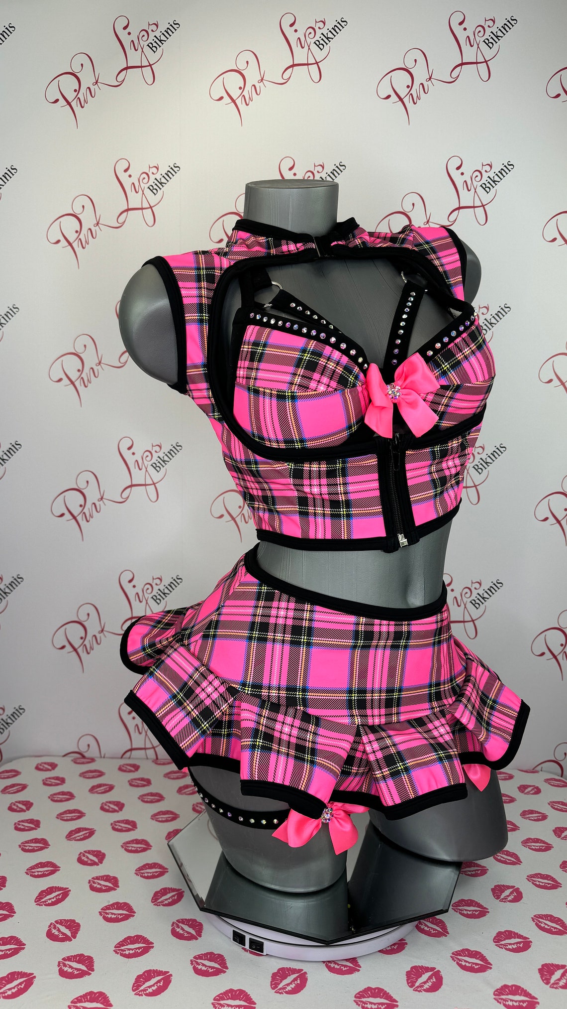 Pink Punk Schoolgirl 2-pc. Costume 1254 main image 1