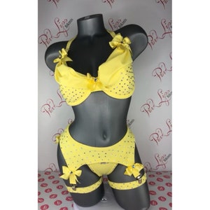 Swarovski Beauty and Beast Belle Lingerie 3 piece Set