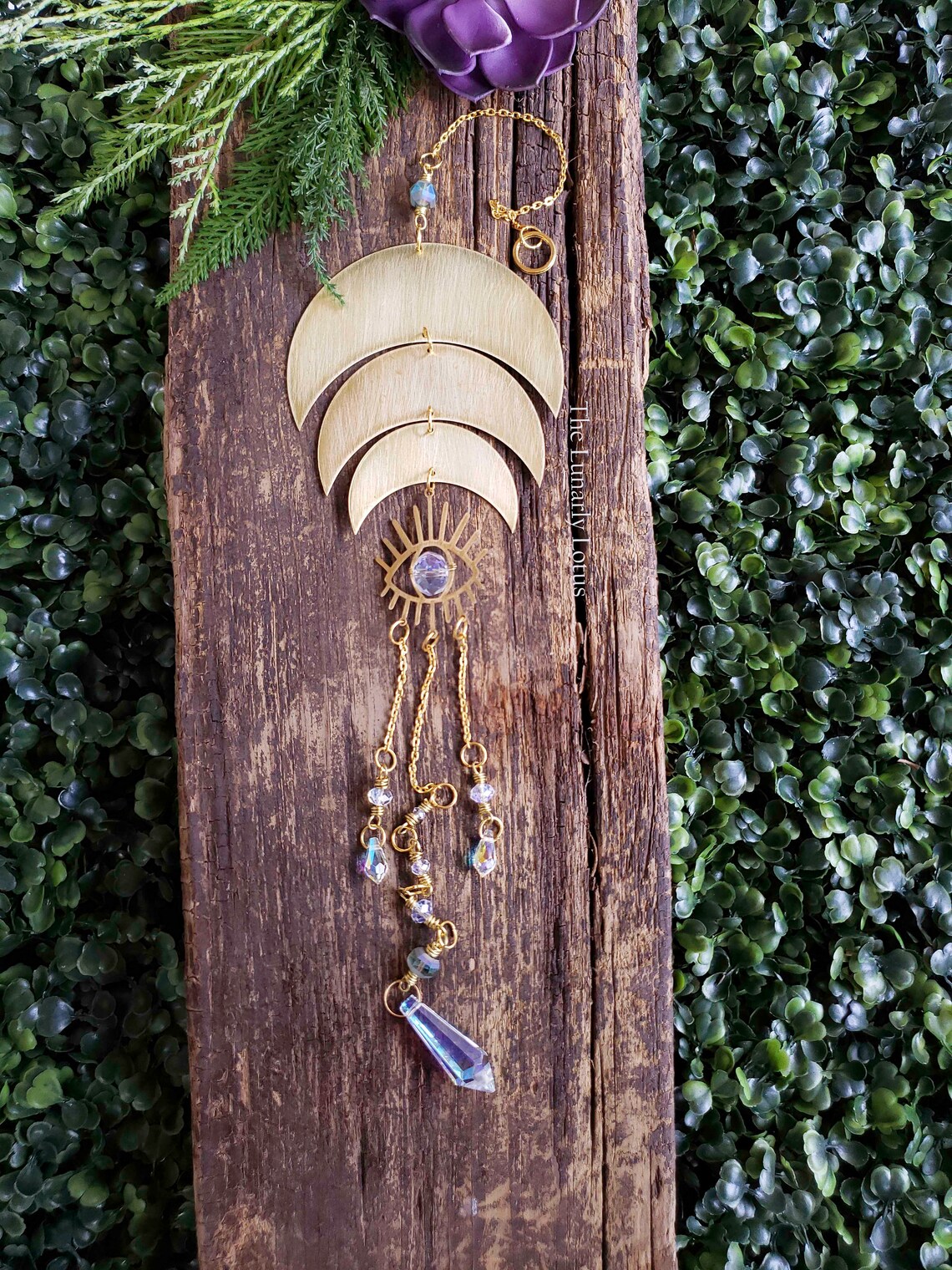 Evil Eye Sun and Moon Suncatcher