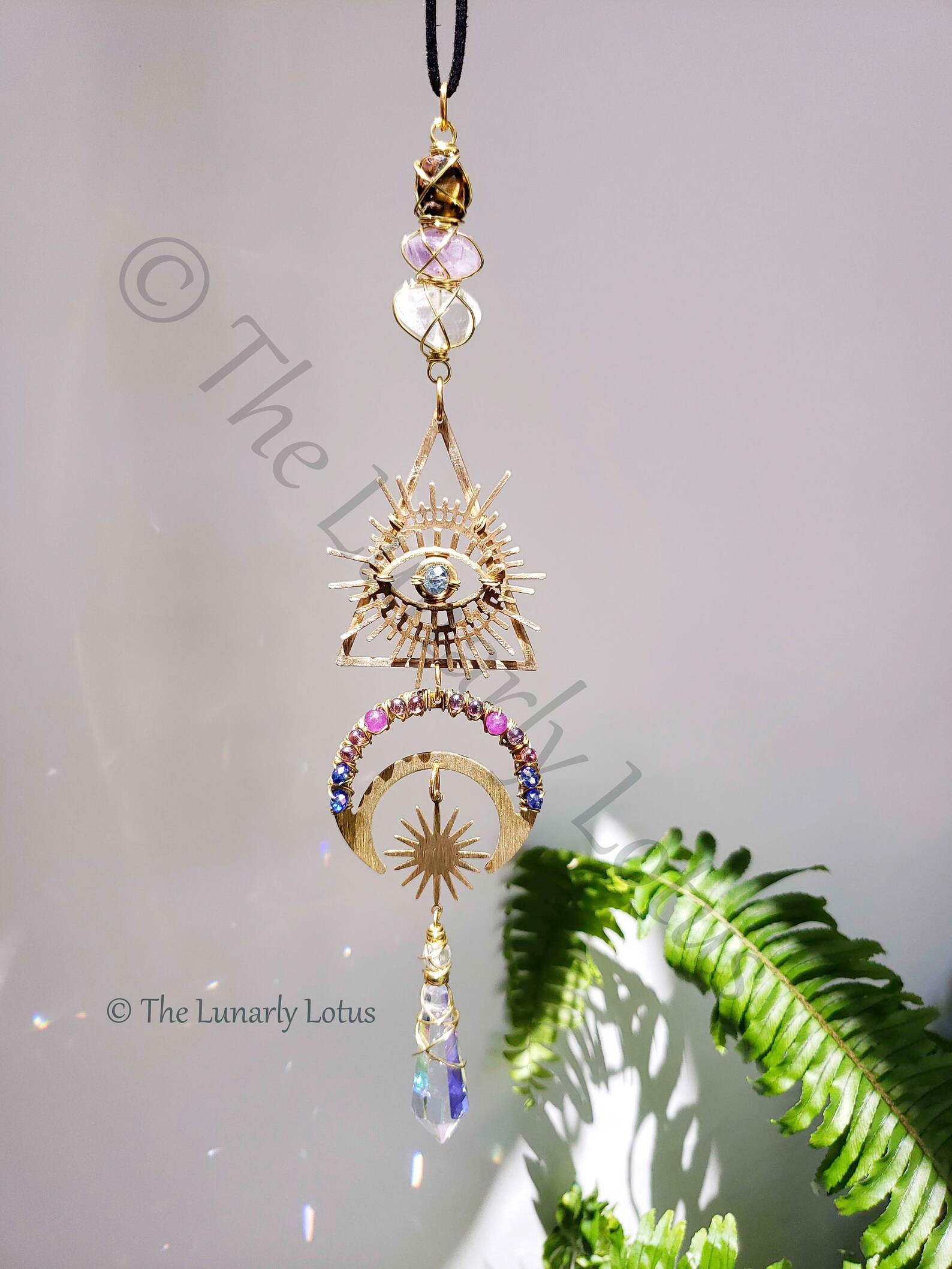 Gold Car Charm Evil Eye Car Decor Modern Car Charm Crystal Etsy