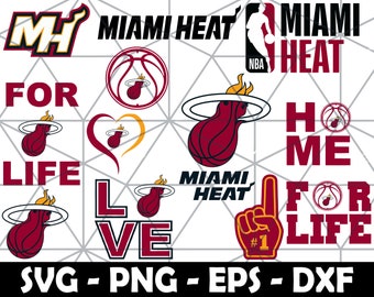 Miami Heat Printable Banner Alternative color. Miami Heat Happy birthday banner