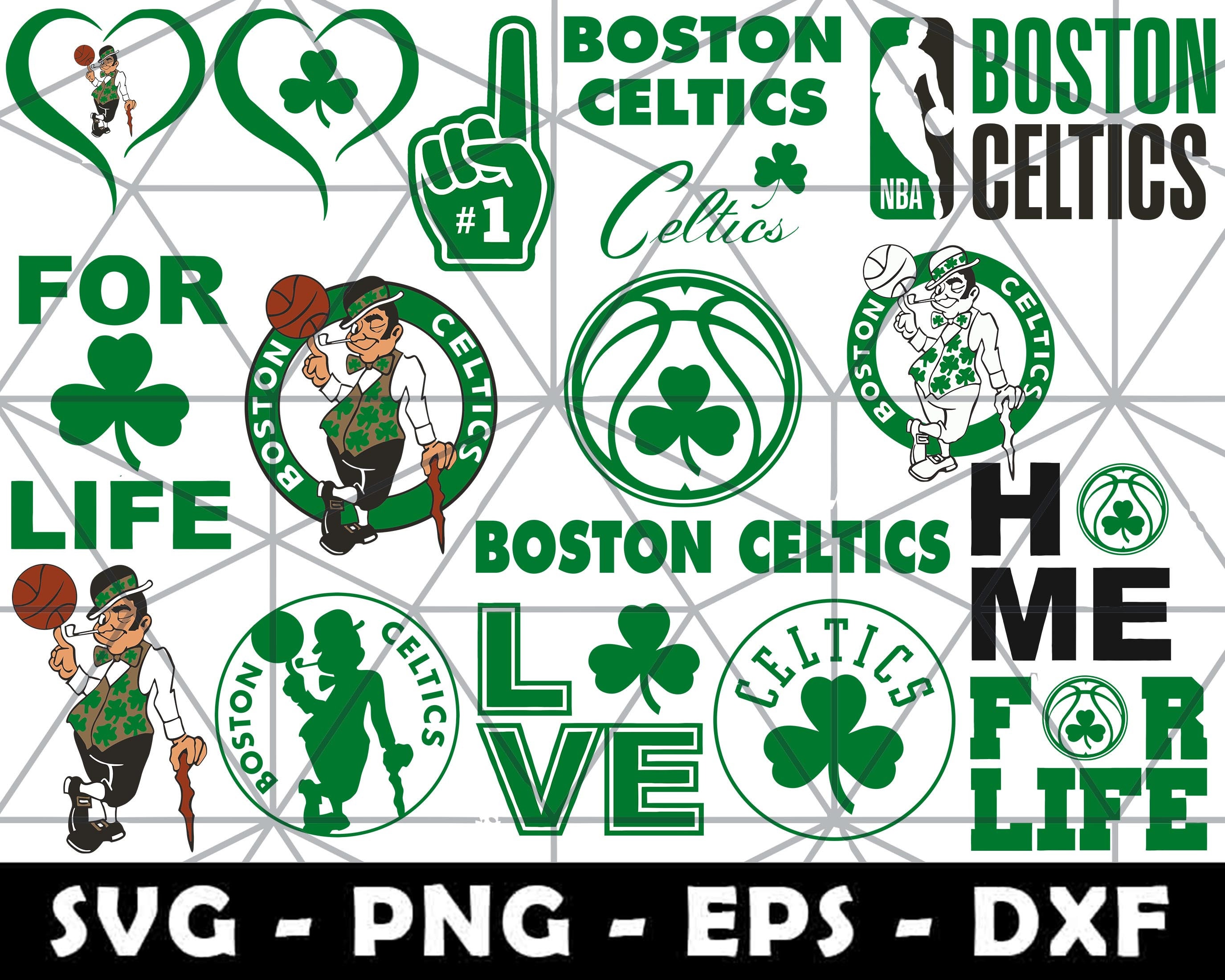 Download Combo 17 Boston Celtics Bundle Svg Nba Sports Boston Celtics Etsy