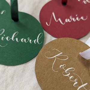 Kraft Personalised Calligraphy Gift Tags Custom Gift Tags image 7