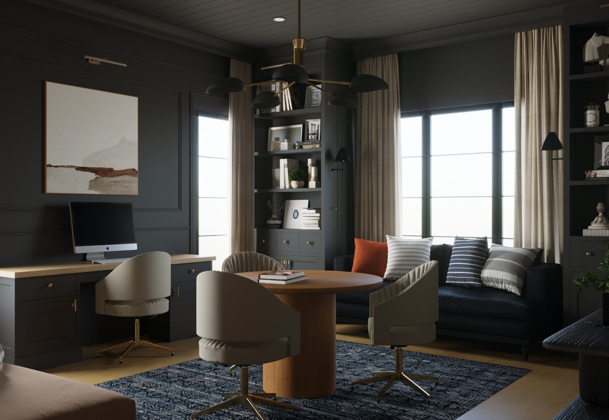 Online Home Office Design Custom Interior Design Office 3d - Etsy