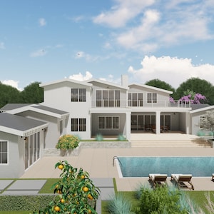 3D-gibt Architektur, 3-D Realistische 3D-Visualisierung, 3D-Haus-Visualisierung, Außen-Visualisierung, kundenspezifische Erscheinungsbilder