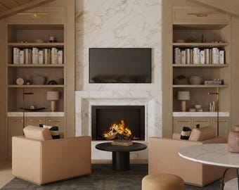 Custom Home Office Design, 3D Rendering Service