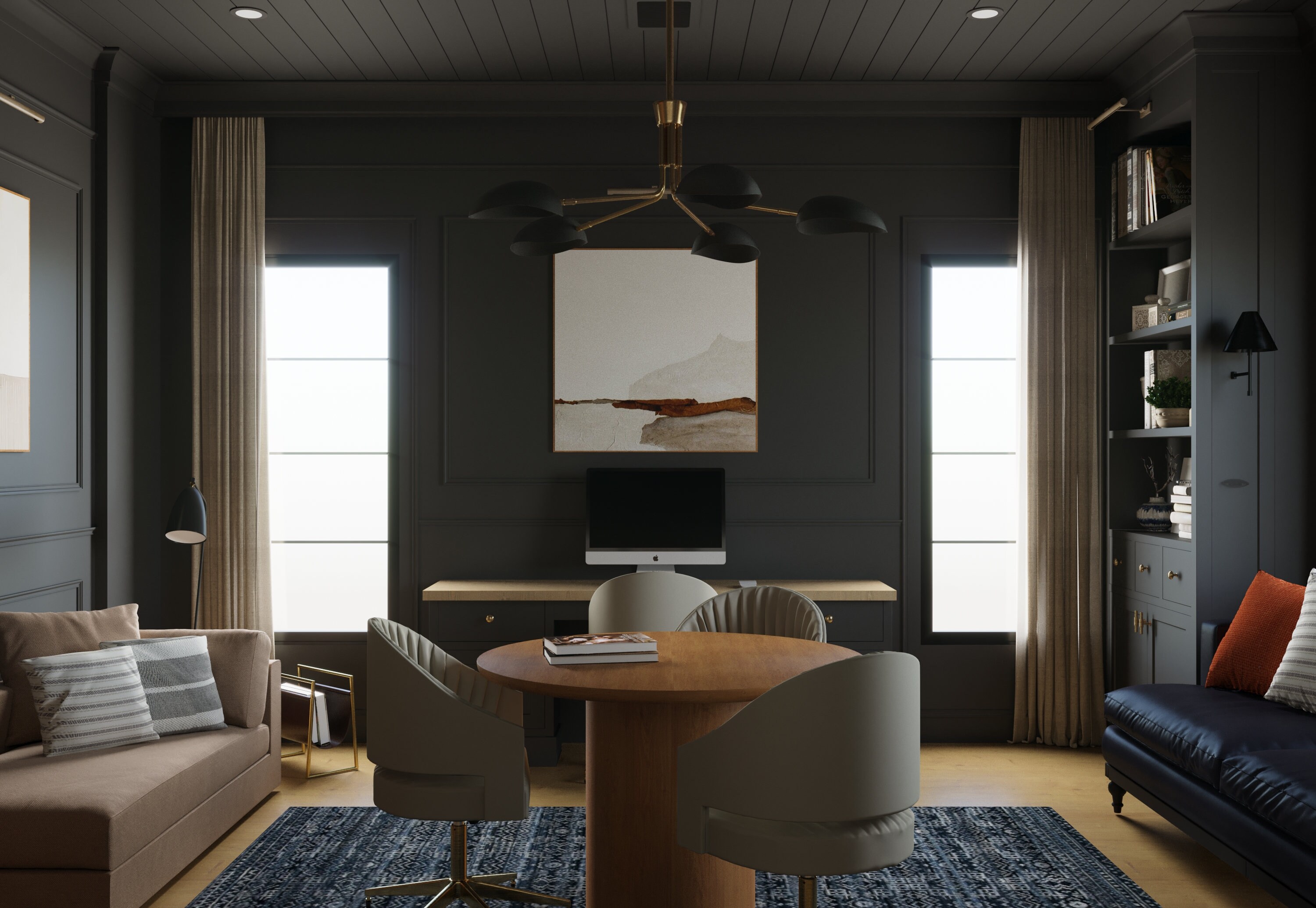 Online Home Office Design Custom Interior Design Office 3d - Etsy