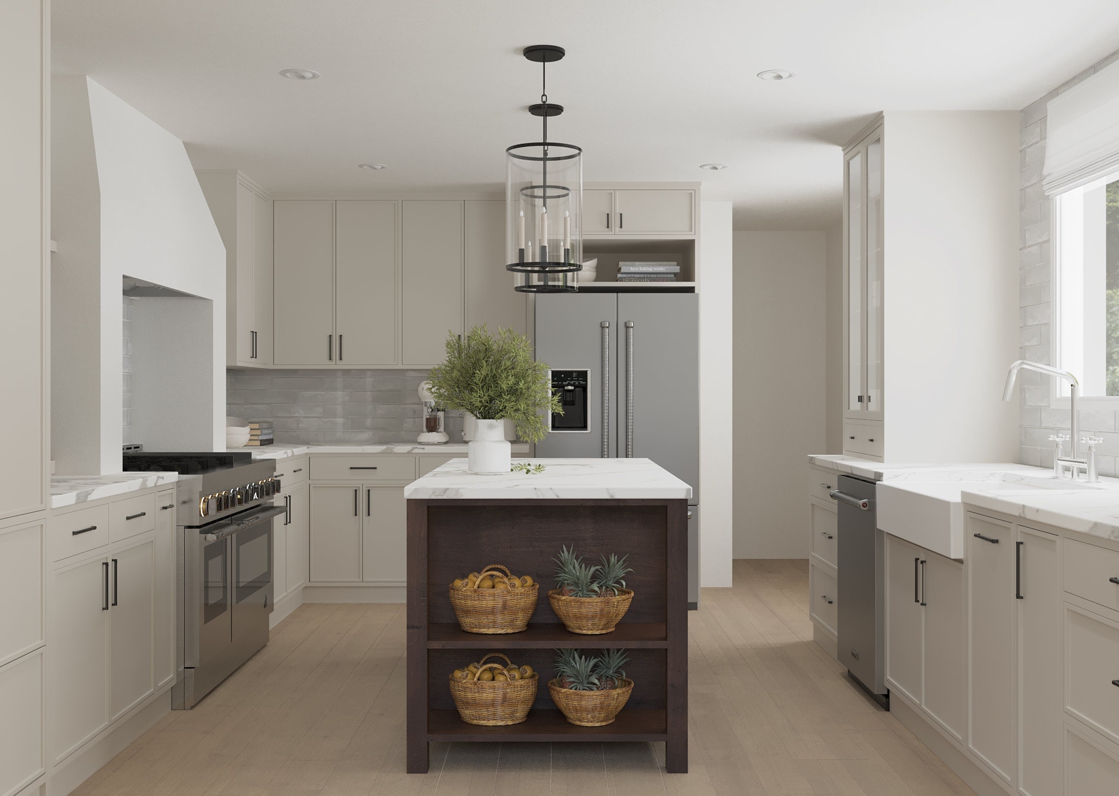 Custom Kitchen Design, 3D Interior Rendering - Etsy
