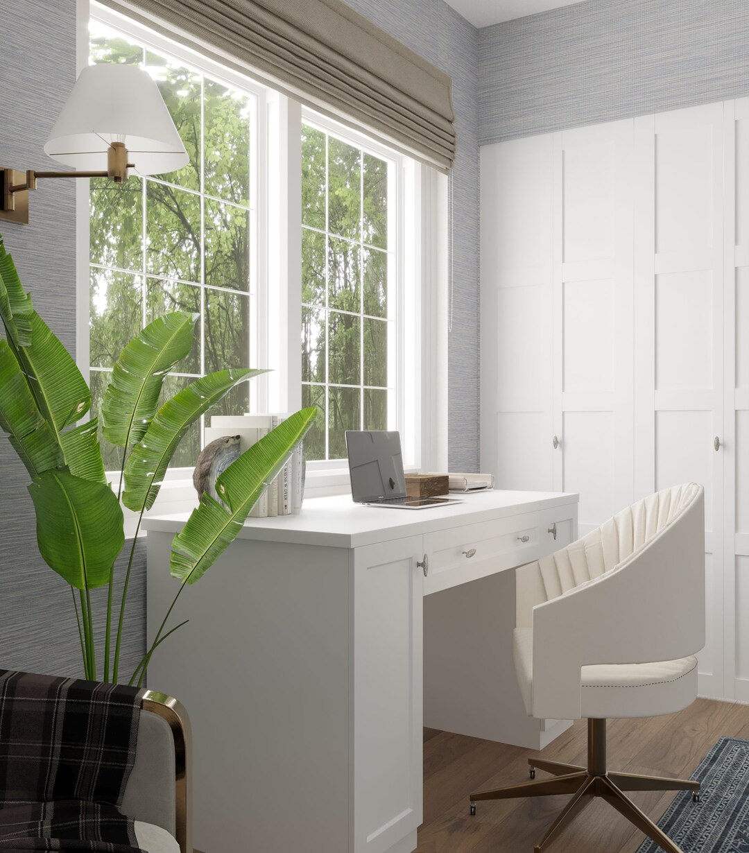 Online Home Office Design, Custom Interior Design, Office 3d Rendering ...