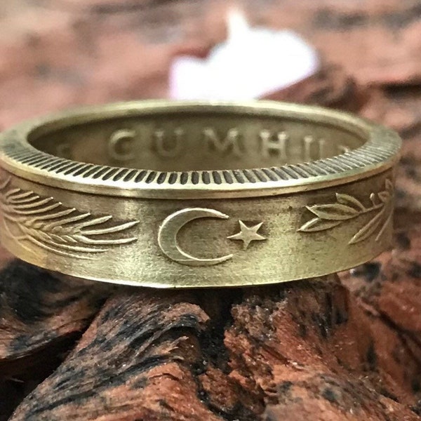 Turkish Coin Ring Handmade From 500 Lira Coin