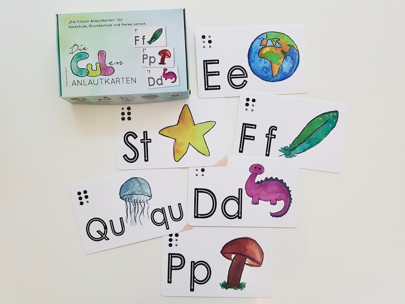 ABC Braille learning cards feeling and comprehension The culen tickets for seeing Braille letter cards; Braille ABC cards