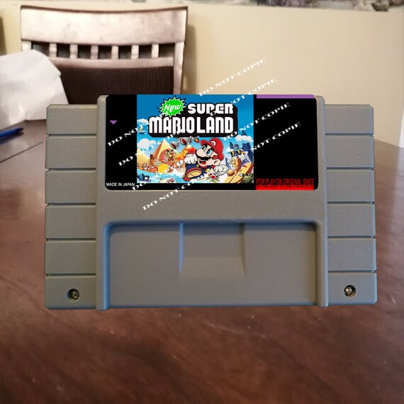 New Super Mario Land For play on super nintendo SNES very Etsy