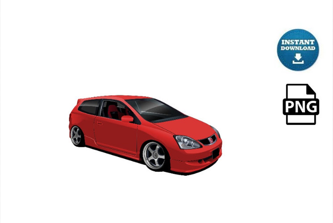 Honda Civic Type R EP3 Poster Digital Art JPG PNG File - Etsy Australia