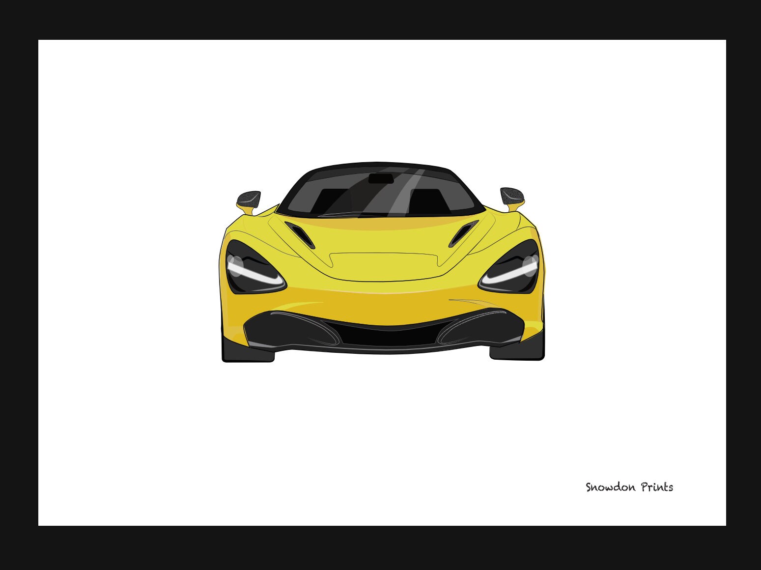Poster McLaren 720S GT3 - Affiche Voiture Sport 20x30 Pouces - Pop Art