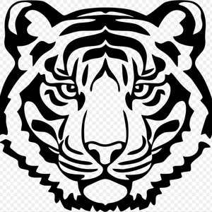 Tiger Template Animal Digital Art SVG PNG INSTANT File - Etsy