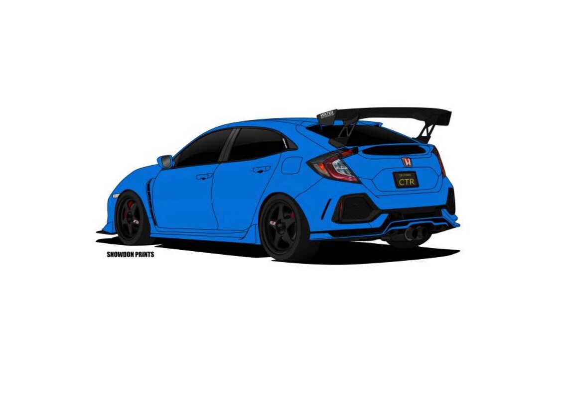5 X Honda Civic Type R Art File Downloads - Etsy UK