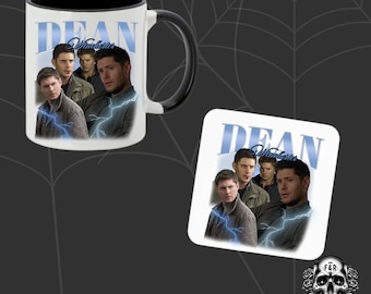 Dean Winchester Mug & Coaster, Supernatural, Fantasy, Fantasy Themed, Fantasy Themed Gifts, Winchester Brothers, Supernatural gifts