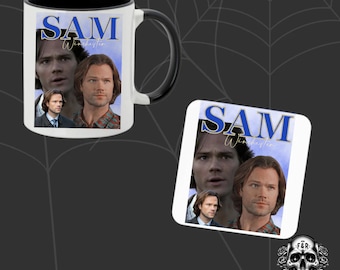 Sam Winchester Mug & Coaster, Supernatural, Fantasy, Fantasy Themed, Fantasy Themed Gifts, Winchester Brothers, Supernatural gifts