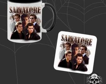 Stefan Salvatore Mug & Coaster, Vampire Diaries, Fantasy, Fantasy Themed, Fantasy Themed Gifts