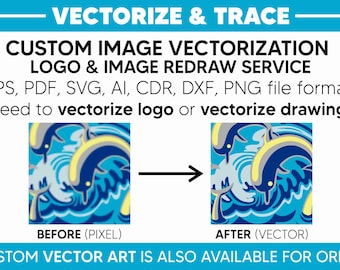 Custom Image Vectorization Logo & Image Redraw Service