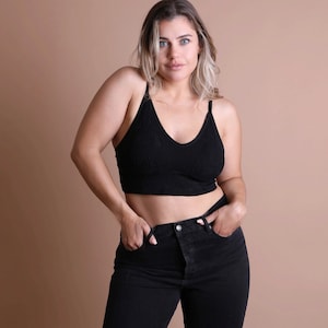 Seamless Padded Textured Brami Plus Size