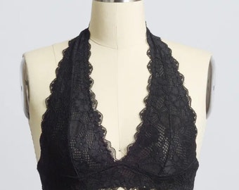 Bralette in pizzo con scollo all'americana, trendy e femminile – Civettuola