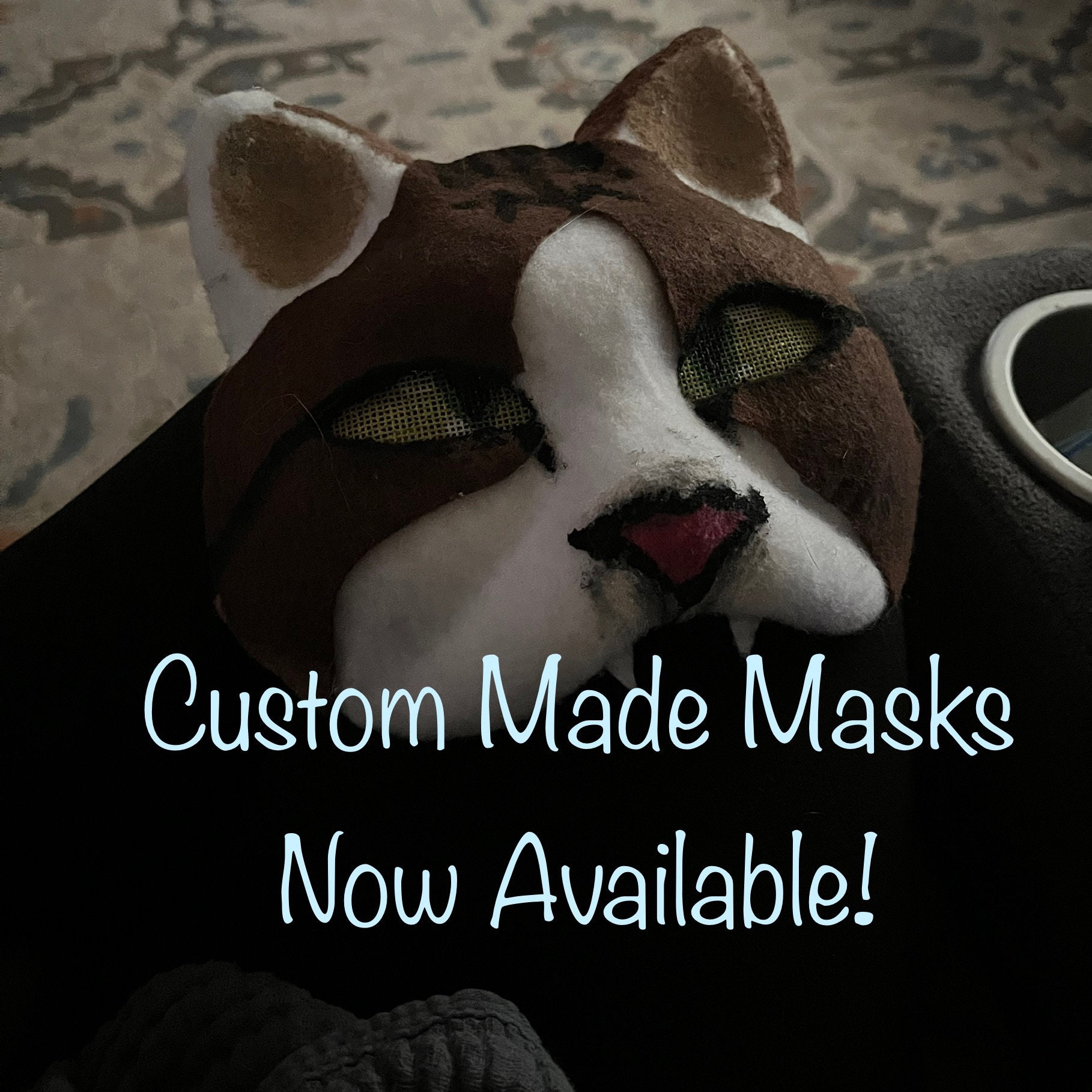 Kitty Cat Mask Animal Masquerade Mask Adult or Kids Masks Custom  Personalized Made to Order Pick Your Color Custom Props 