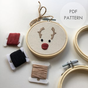 Christmas Bauble Ornaments Collection // Embroidery Hoop Art // PDF Pattern with Instructions // Digital Download image 6
