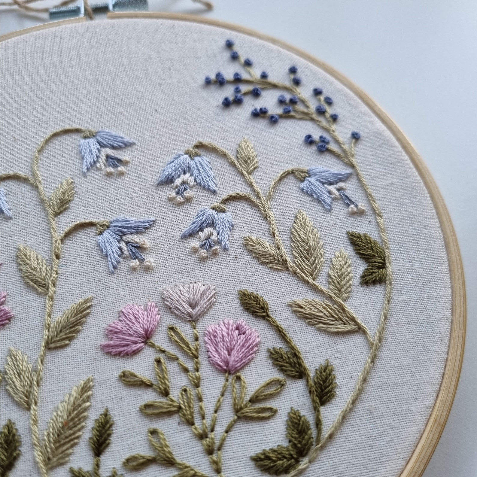 Spring Flower Garden// Embroidery Hoop Art // PDF Pattern With Etsy