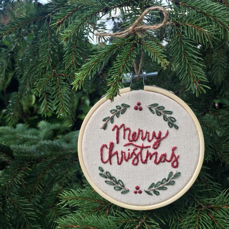 Christmas Bauble Ornaments Collection // Embroidery Hoop Art // PDF Pattern with Instructions // Digital Download image 8
