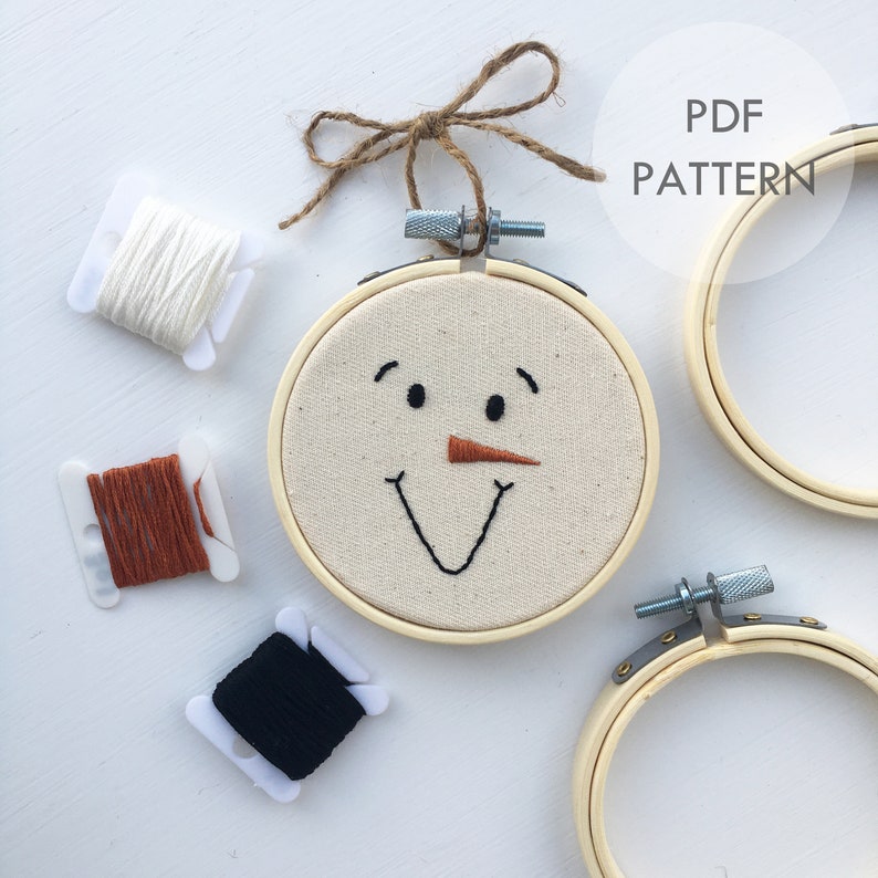 Christmas Bauble Ornaments Collection // Embroidery Hoop Art // PDF Pattern with Instructions // Digital Download image 3