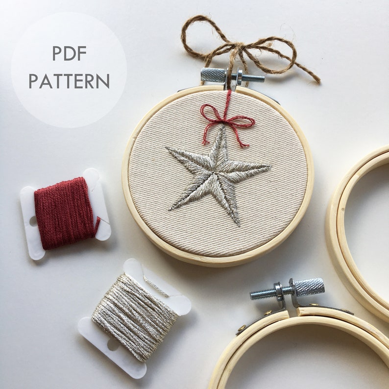 Christmas Bauble Ornaments Collection // Embroidery Hoop Art // PDF Pattern with Instructions // Digital Download image 5