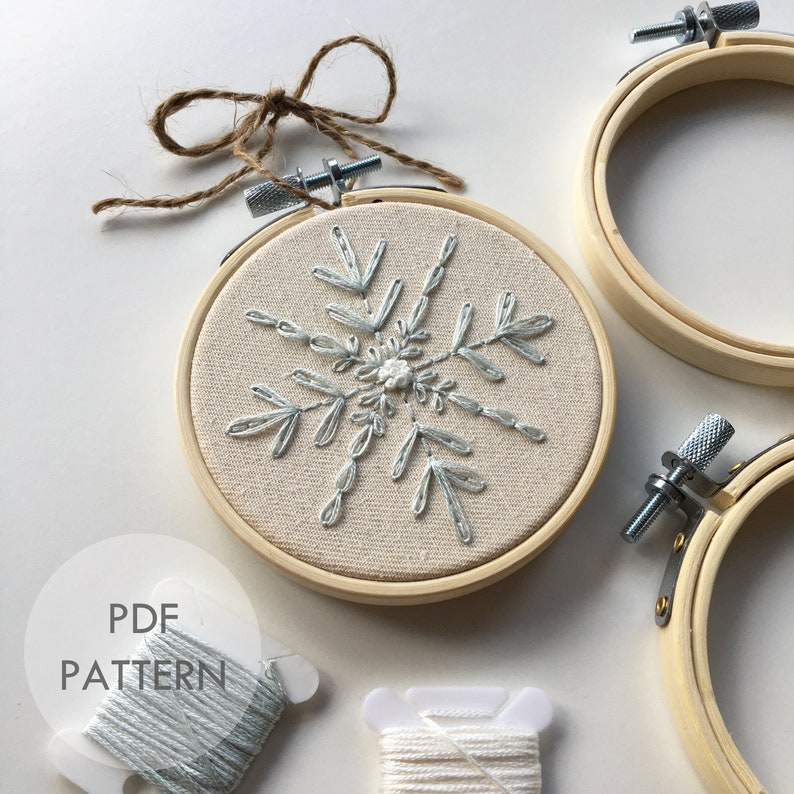 Christmas Bauble Ornaments Collection // Embroidery Hoop Art // PDF Pattern with Instructions // Digital Download image 4