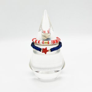 Stars and Stripes Stack | Red White and Blue | 4th of July Bracelets