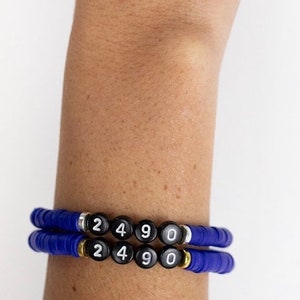 Back the Blue | Custom Police Officer Badge Number Bracelet