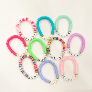 Personalized Name Bracelet: Colorful Beaded Kids Jewelry