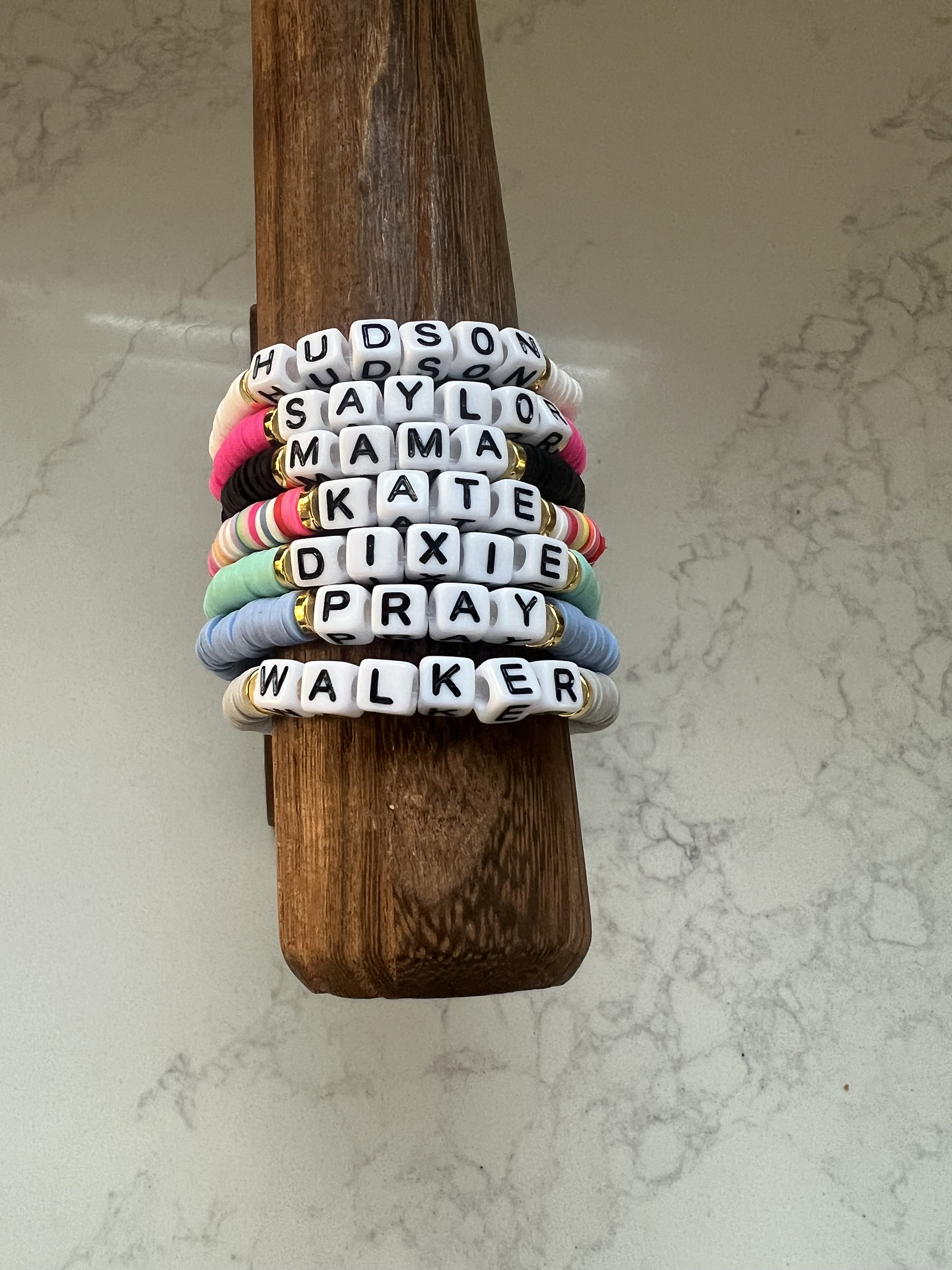 Square Letter Bracelet