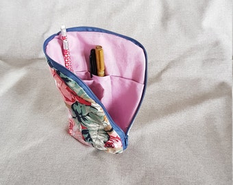 Estuche de lápiz hecho a mano con bolsillos interiores
