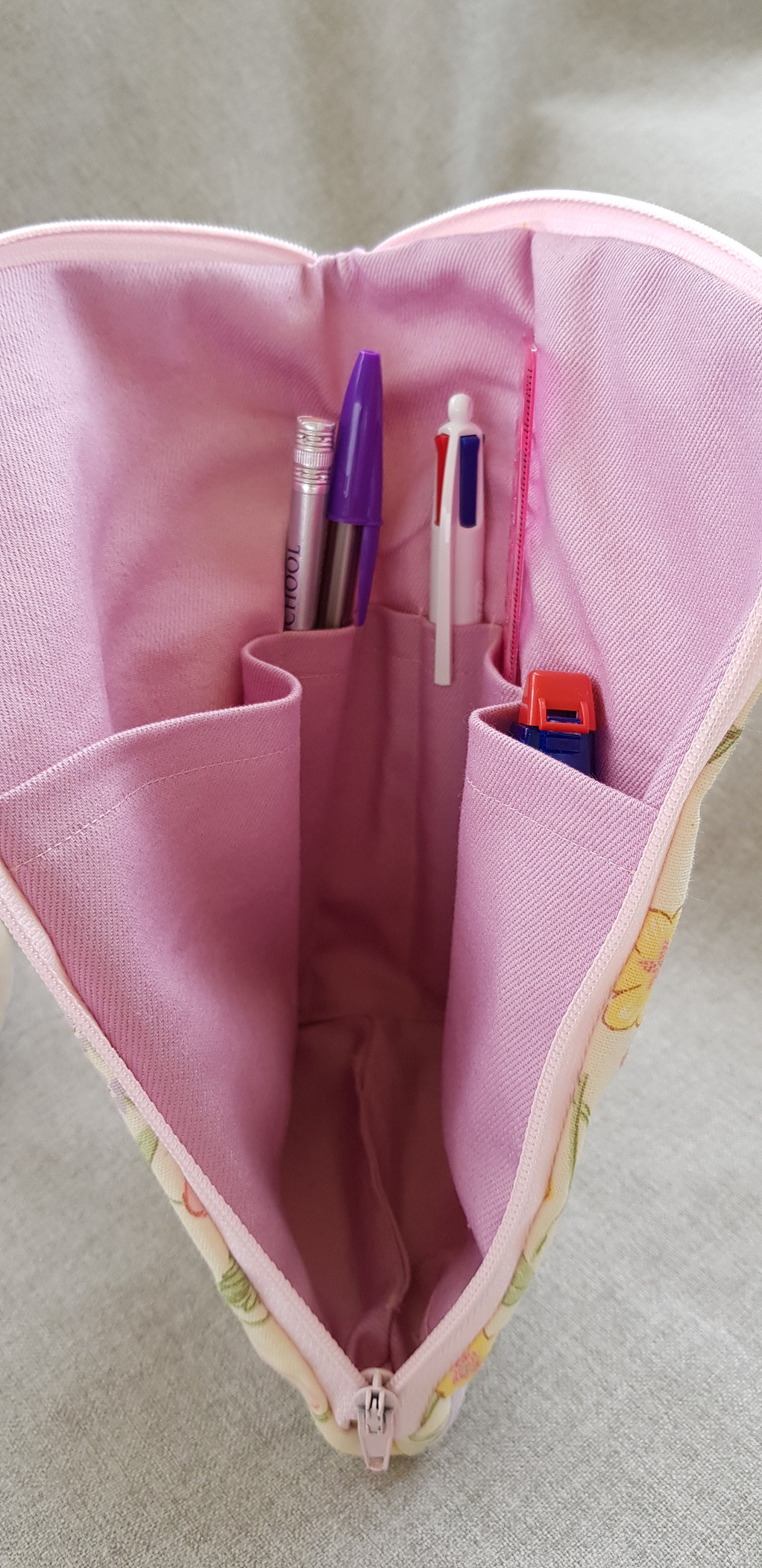 Handmade Pencil Case with Interior pockets Etsy