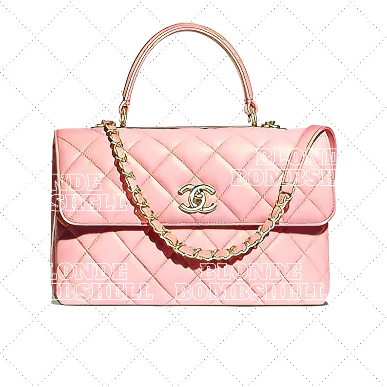 Instant Download clipart bag chanel fashion illustration Etsy