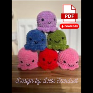 No-Sew Mini Octopi Crochet Pattern in UK and US terms