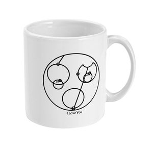 Personalised I Love You Gallifreyan 11oz Mug