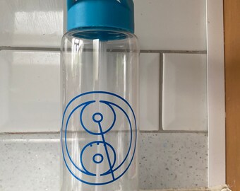 Dr Who Water bottle with name in Gallifreyan