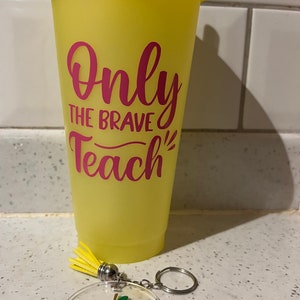 Teacher Gift- Personalisable Colour Change Cold Cup with or without personalised key ring